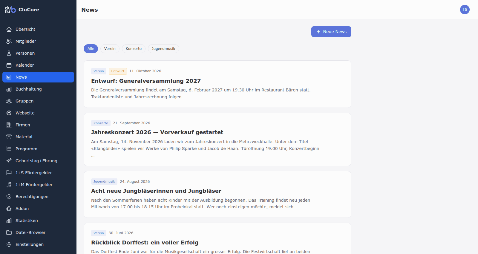 News-Liste