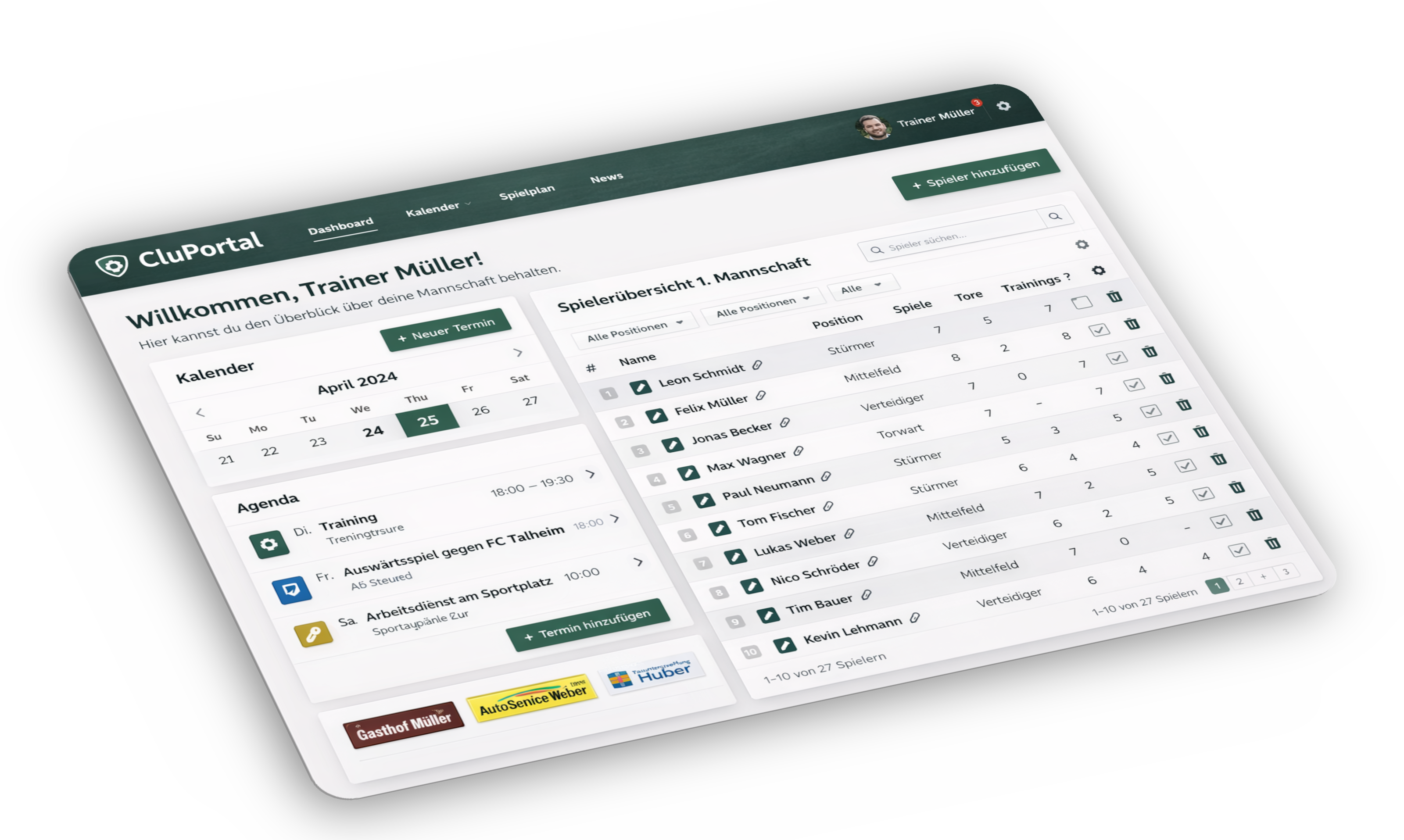 CluPortal — Mitgliederbereich
