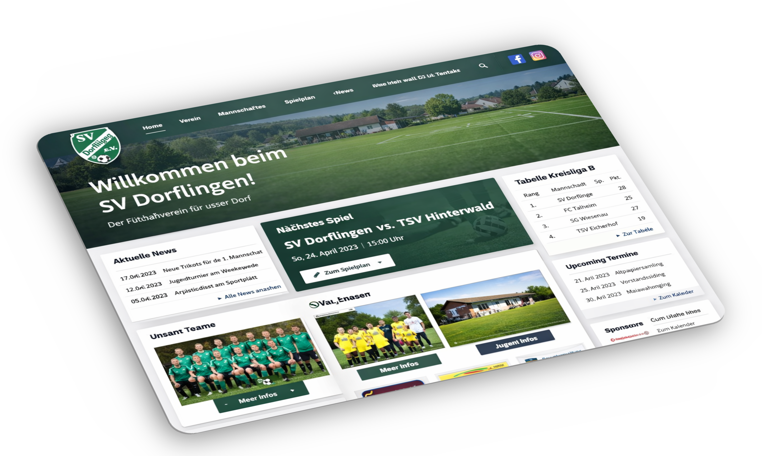 CluWeb — Vereinswebsite