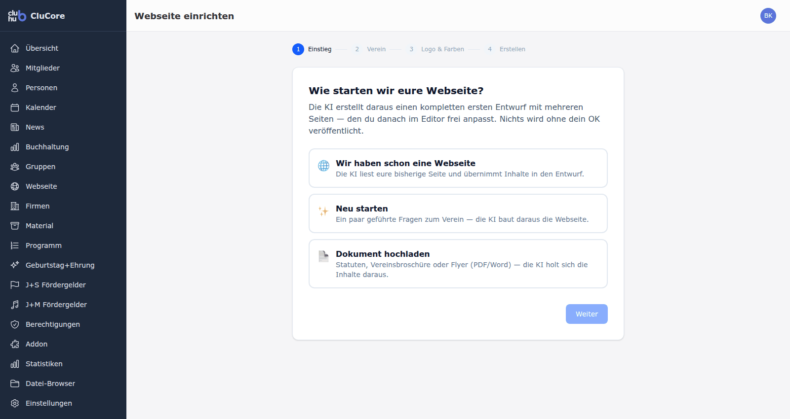 Webseiten-Assistent