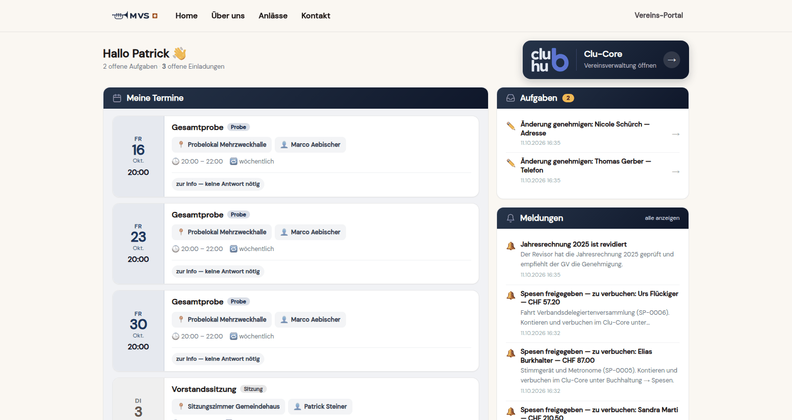 Portal im Webseiten-Look